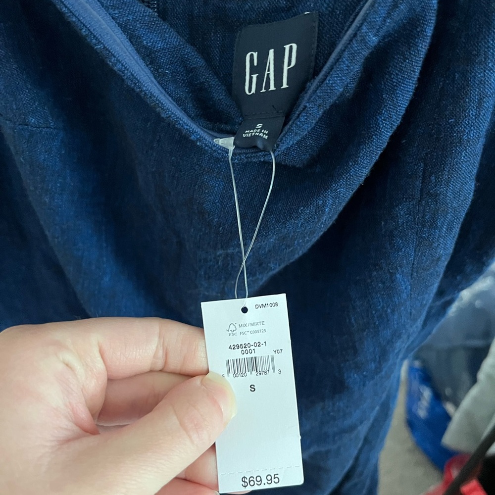 NWT GAP Navy Blue Dress - Picture 2 of 3